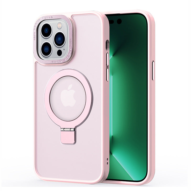 For iPhone 14 Pro Max Matte Magnetic Phone Case TPU PC Kickstand Cover Compatible with MagSafe For iPhone 14 Pro Max Matte Magnetic Phone Case TPU PC Kickstand Cover Compatible with MagSafe